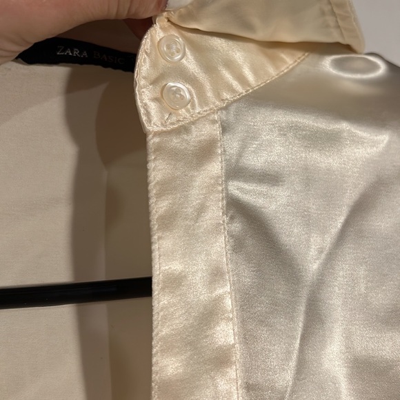 Zara Basic Satin Effect Top - Picture 3 of 7